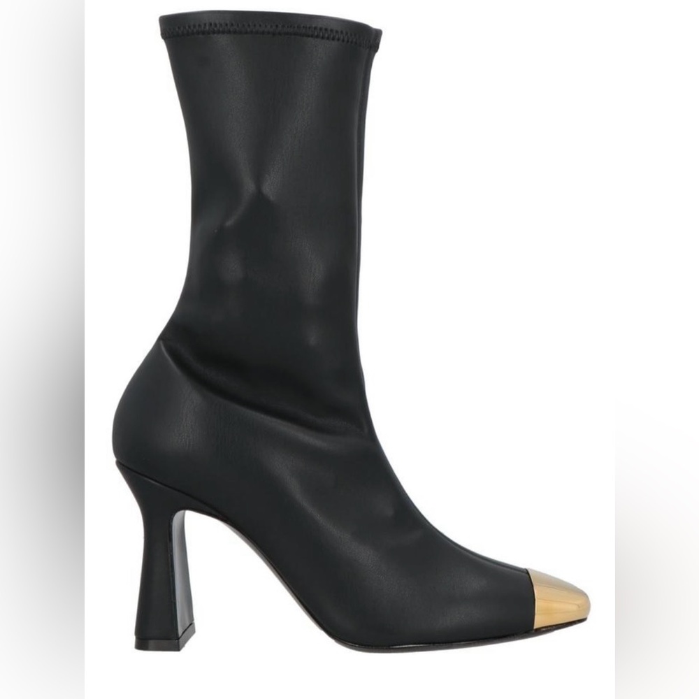 Maria Luca Black Ankle Boots Textile Fibers 👢